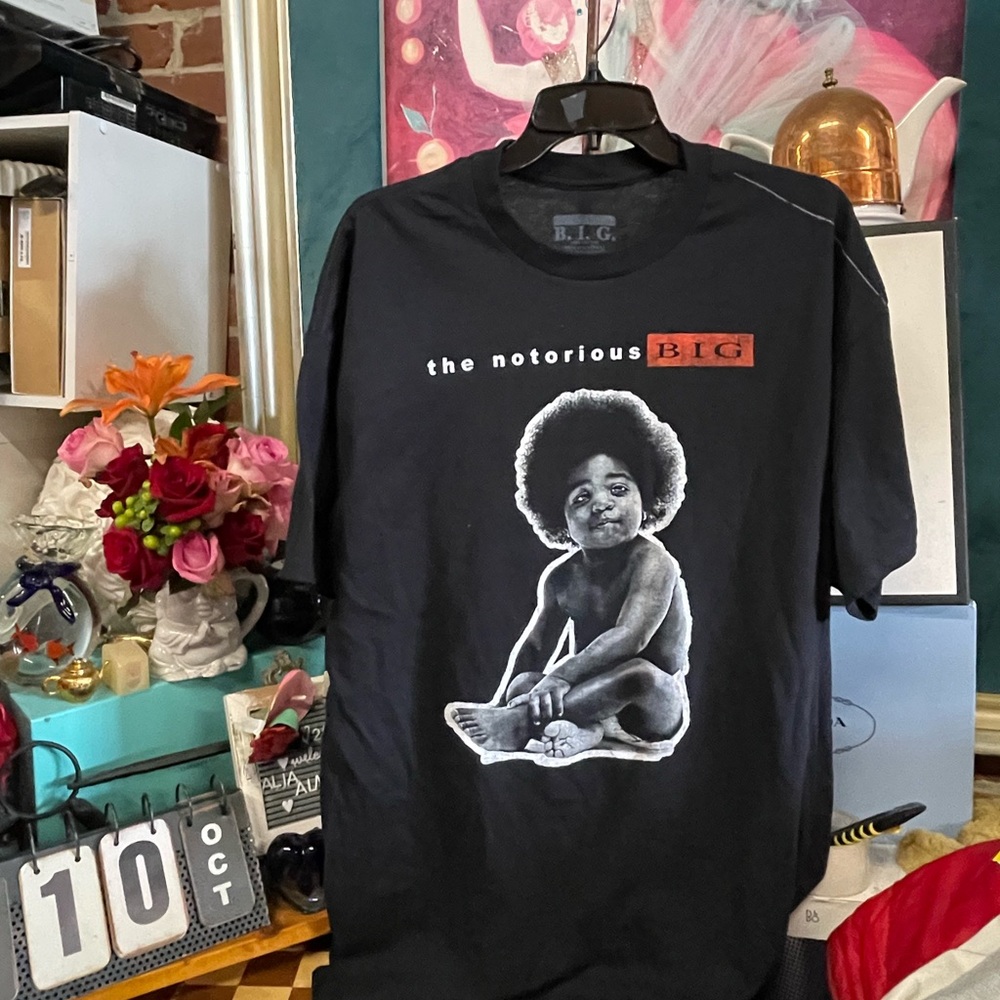 The Notorious BIG Baby T-Shirt Black Hip Hop Biggie